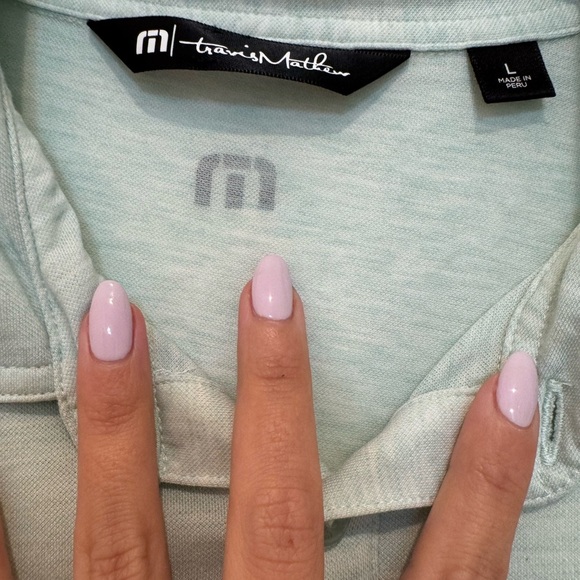 Travis Mathew Infinite Wishes Stripe Polo In Heather Neptune - Picture 4 of 7